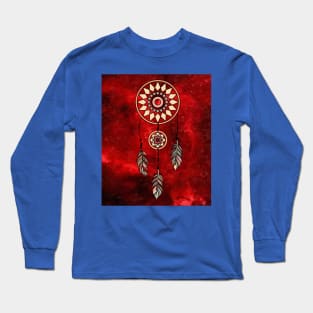 Spiritual Colorful Dream Catcher Feather Long Sleeve T-Shirt